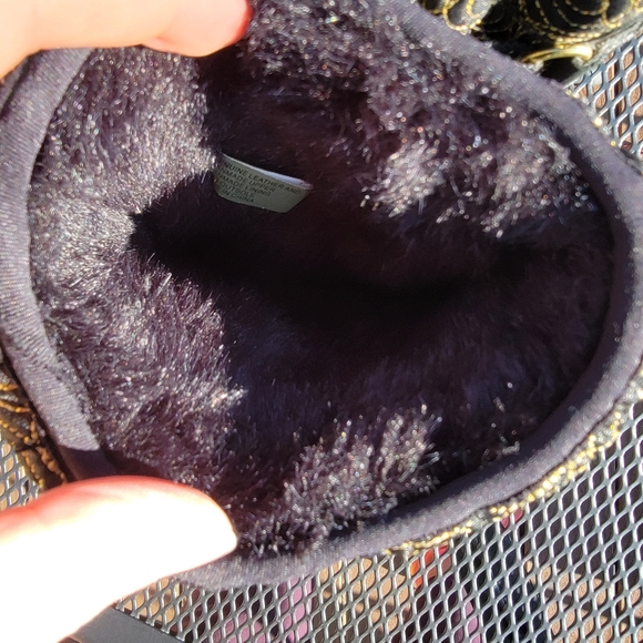 TIMBERLAND Quilted Golden Swirl Leather Lace-Up Boots 6.5 - Picture 14 of 16